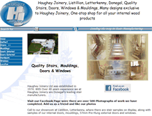 Tablet Screenshot of haugheyjoinery.com